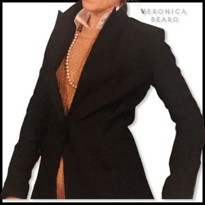 VERONICA BEARD Black Blazer Size 4 Small - Dickey Compatible; Longer Fit Jacket